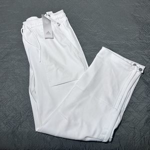 New Men’s Adidas Special Edition Zero Dye Zip White Athletic Pants $100 Small